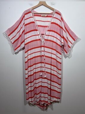 Beachgold Kaftan Cover-Up Dress Womens M Boho Resort Summer Vacation